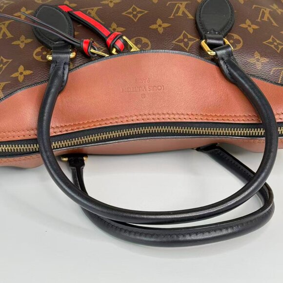 Louis Vuitton Monogram Canvas Tuileries Shoulder Bag with Red Accents - Picture 6 of 9